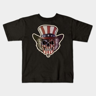 Uncle Sam Skull Kids T-Shirt